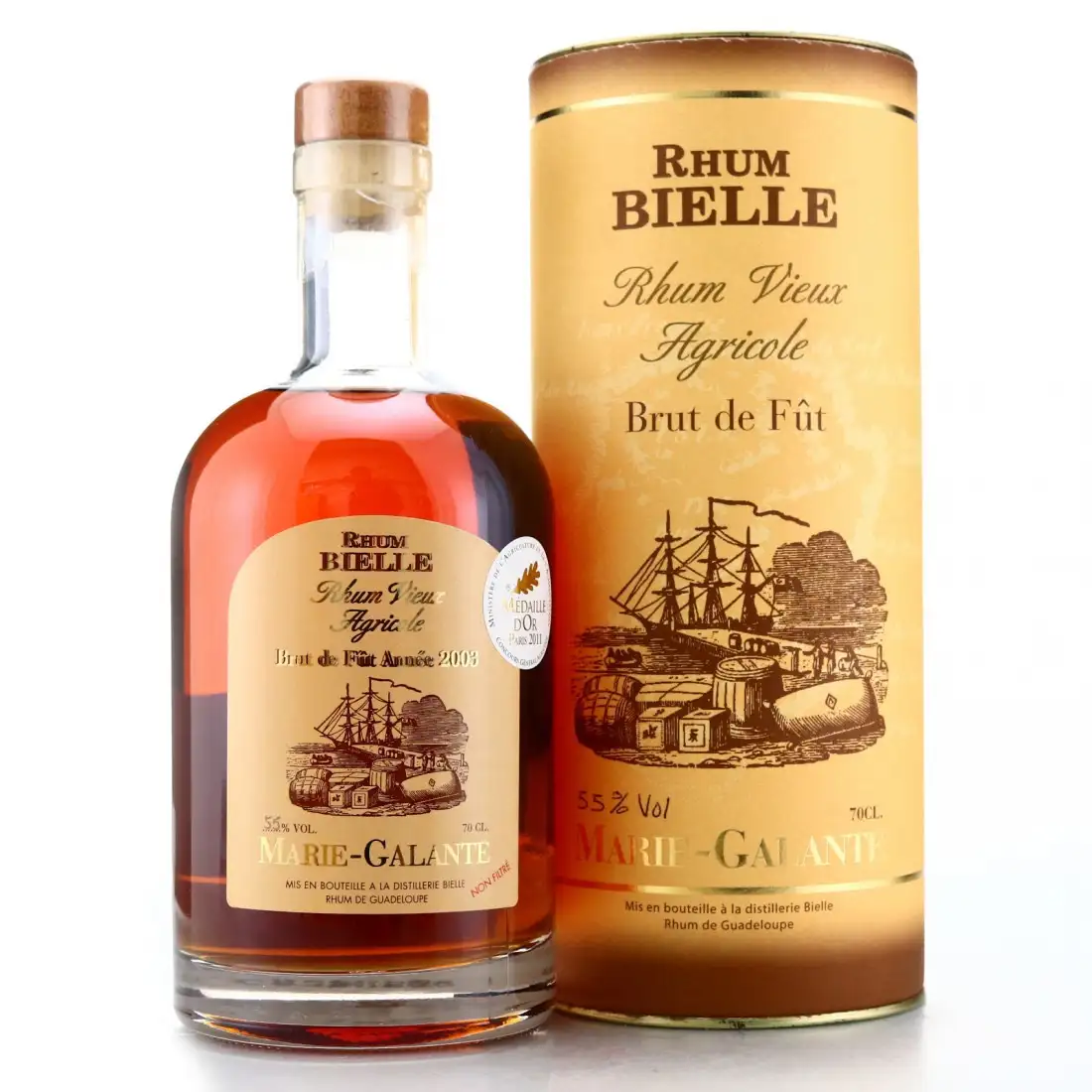 Rhum BIELLE Liqueur au Rhum Bois Bandé Marie Galante - Christian de  Montaguère