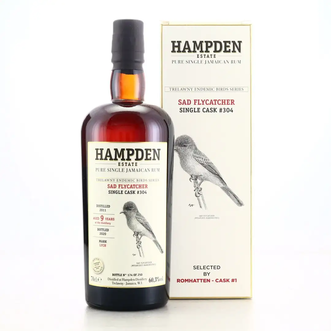 Image of the front of the bottle of the rumTrelawny Endemic Birds (Sad Flycatcher) LFCH
