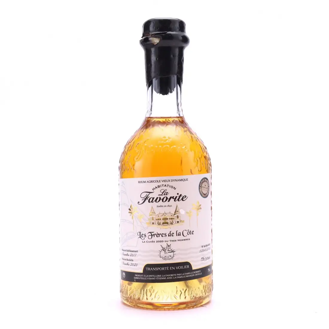 Image of the front of the bottle of the rum Rhum vieux dynamique 2020