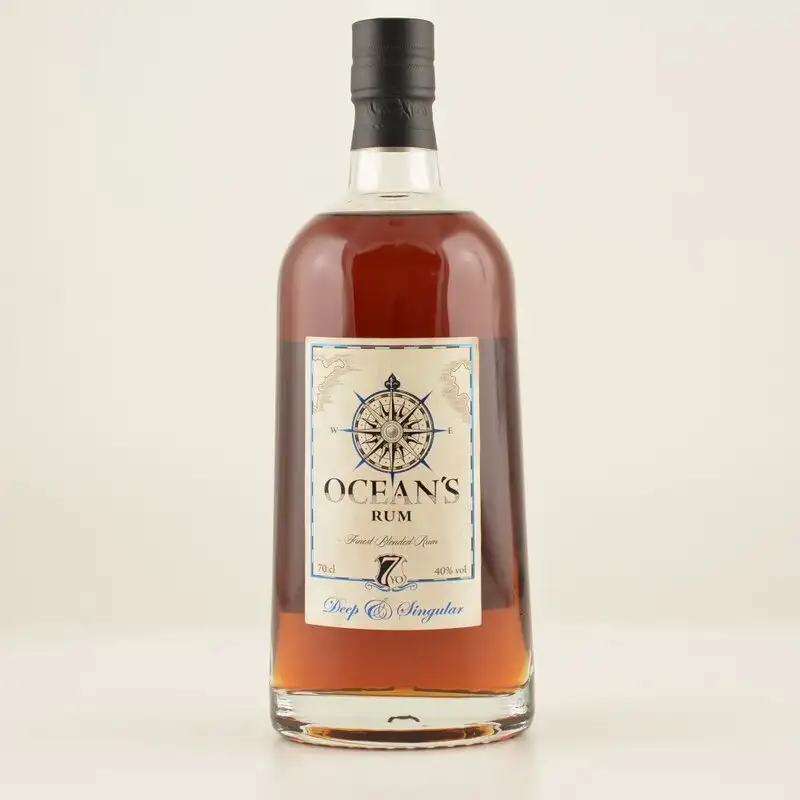 Image of the front of the bottle of the rum Ocean's Rum - Deep & Singular
