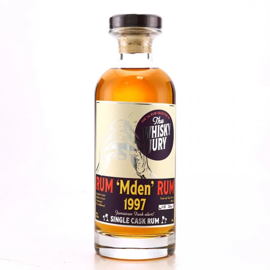 Image of the front of the bottle of the rum Mden C<>H