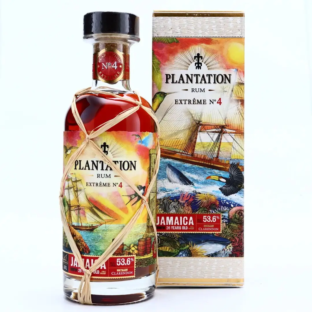 Image of the front of the bottle of the rum Plantation Extreme N° 4 Jamaica MMW