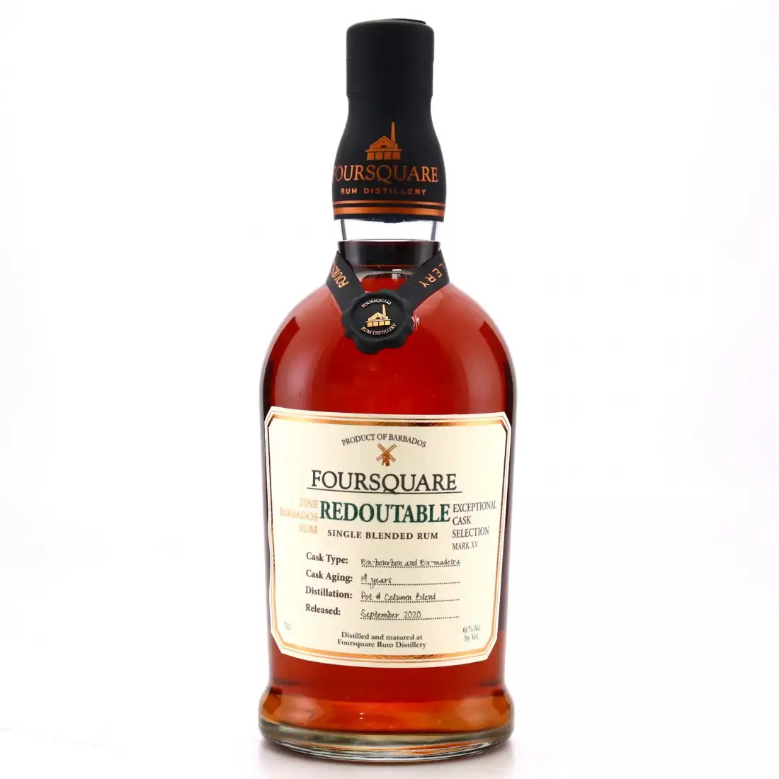 Image of the front of the bottle of the rum Exceptional Cask Selection XV Redoutable