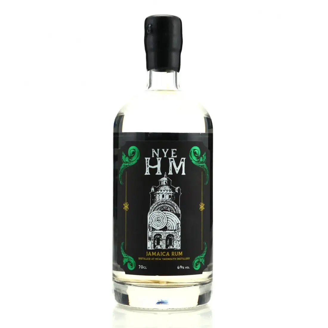 Image of the front of the bottle of the rum NYE HM Jamaica Rum NYE
