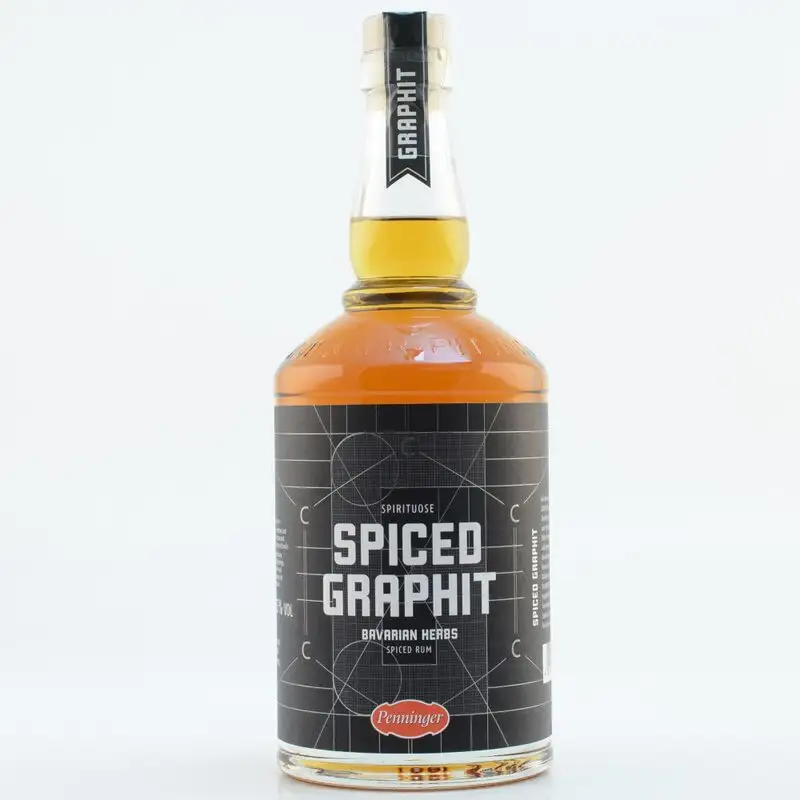 Image of the front of the bottle of the rum Spiced Graphit