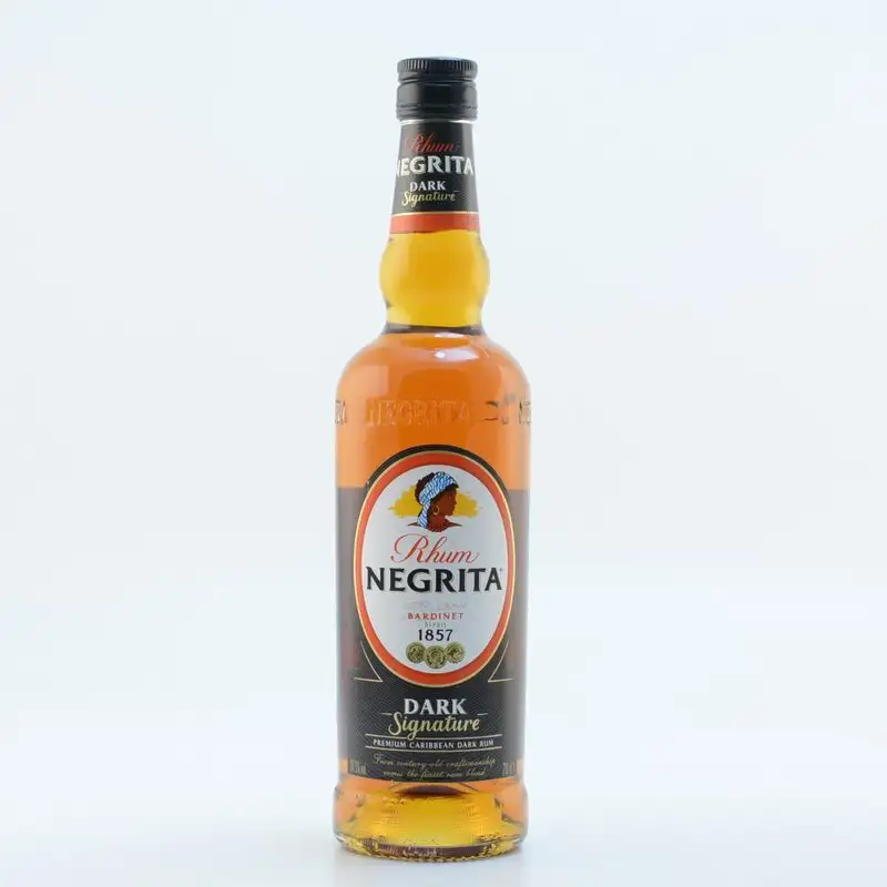 Image of the front of the bottle of the rum Rhum Negrita Dark Signature