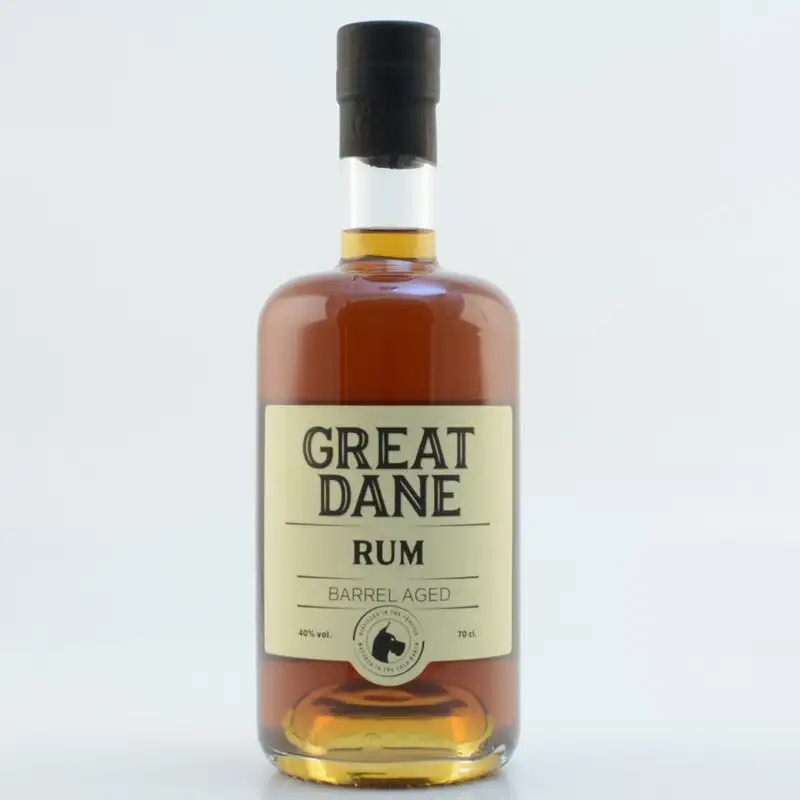 Image of the front of the bottle of the rum Great Dane Barrel Aged