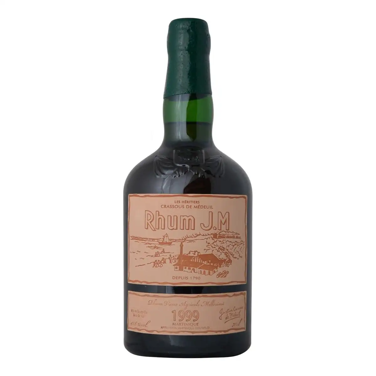 Image of the front of the bottle of the rum 1999
