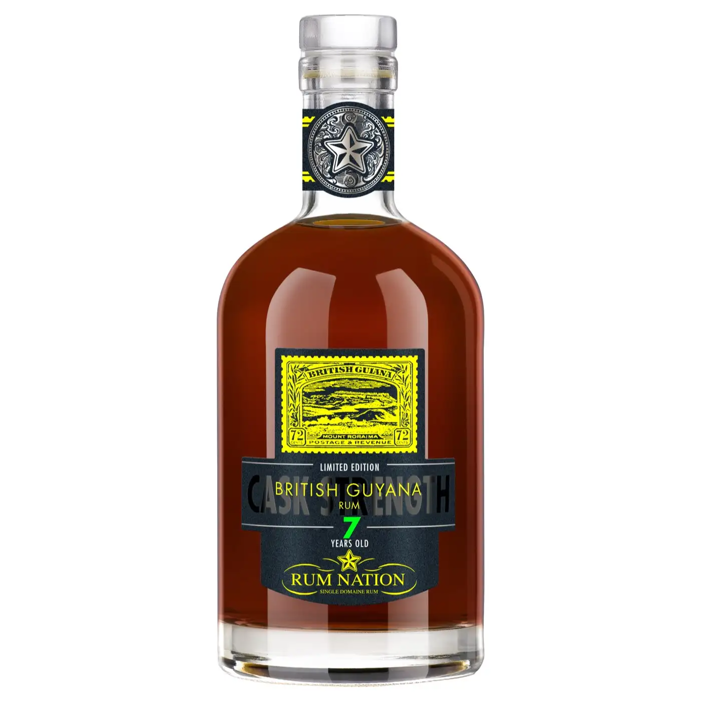 Image of the front of the bottle of the rum British Guyana 7 Years Old 2020