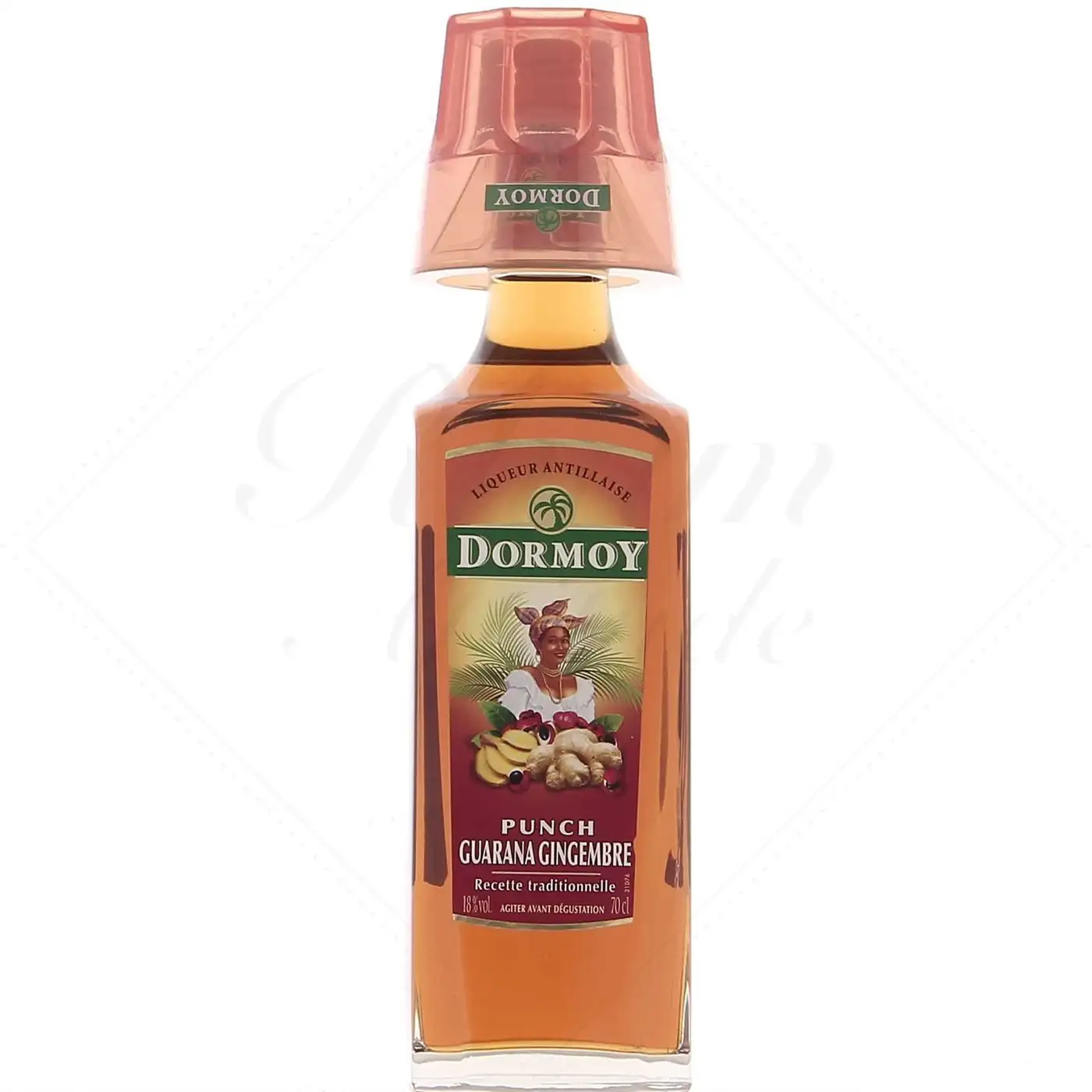 Image of the front of the bottle of the rumPunch Gingembre Guarana