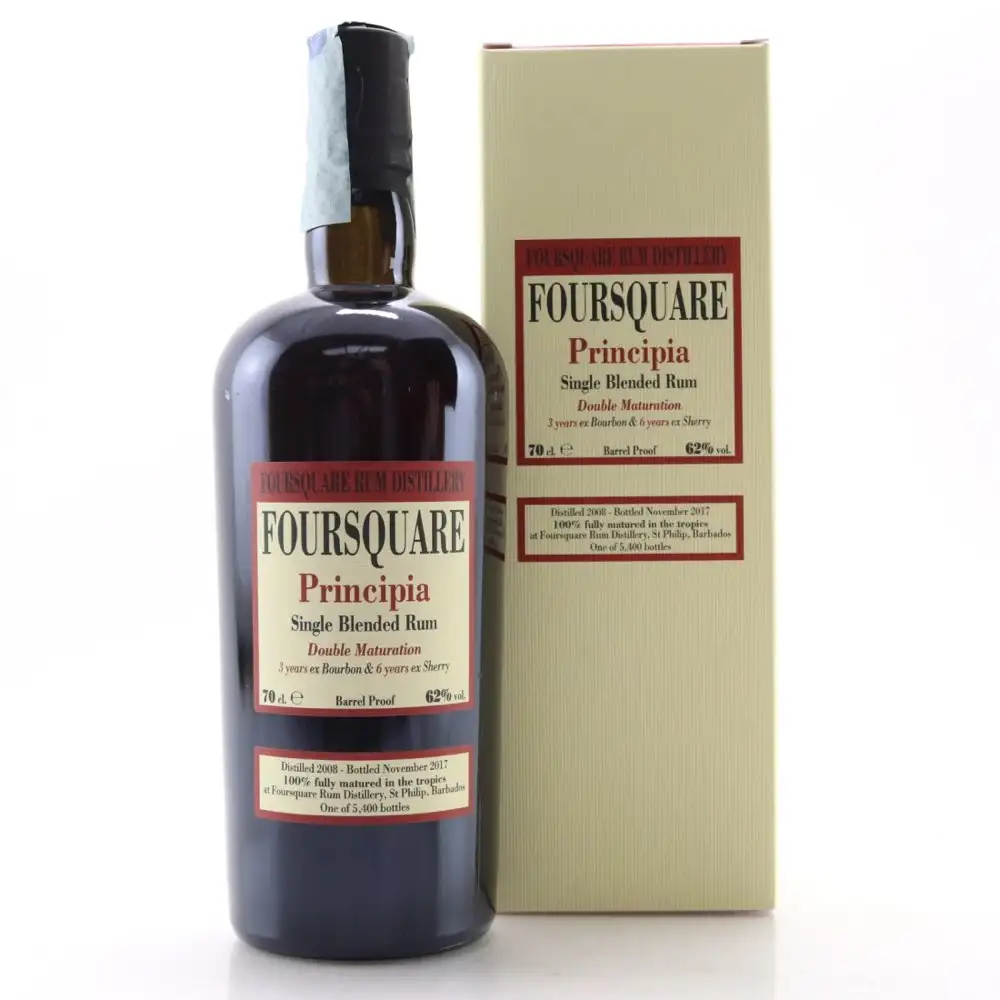 Image of the front of the bottle of the rum Principia