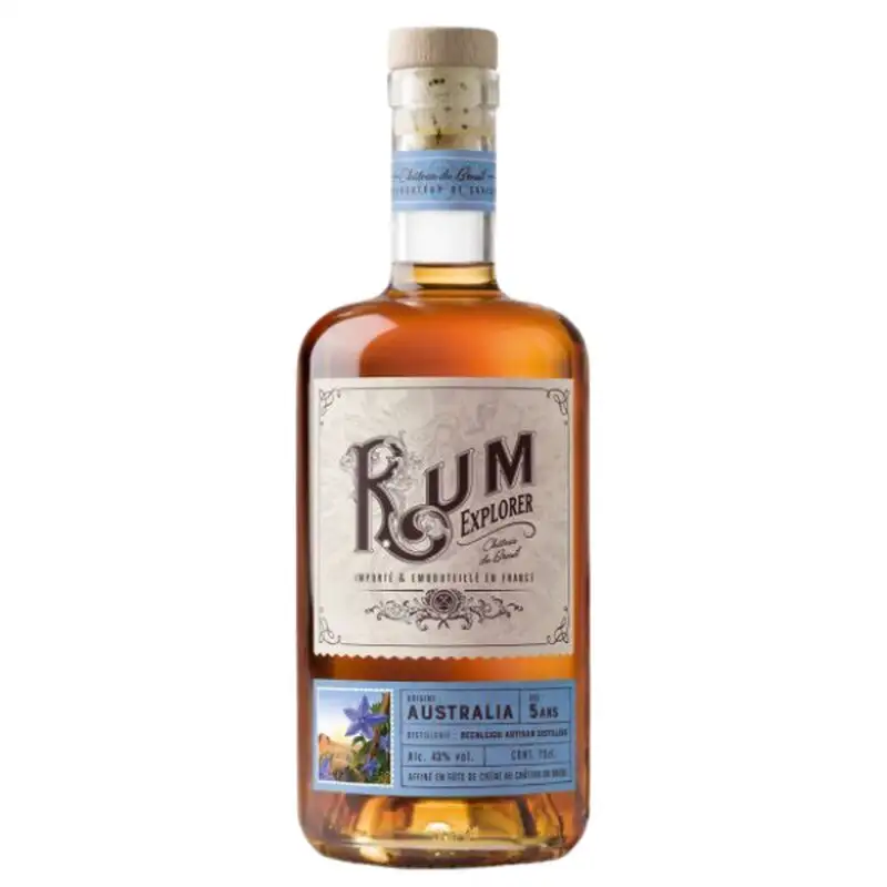 Image of the front of the bottle of the rum Rum Explorer Australia