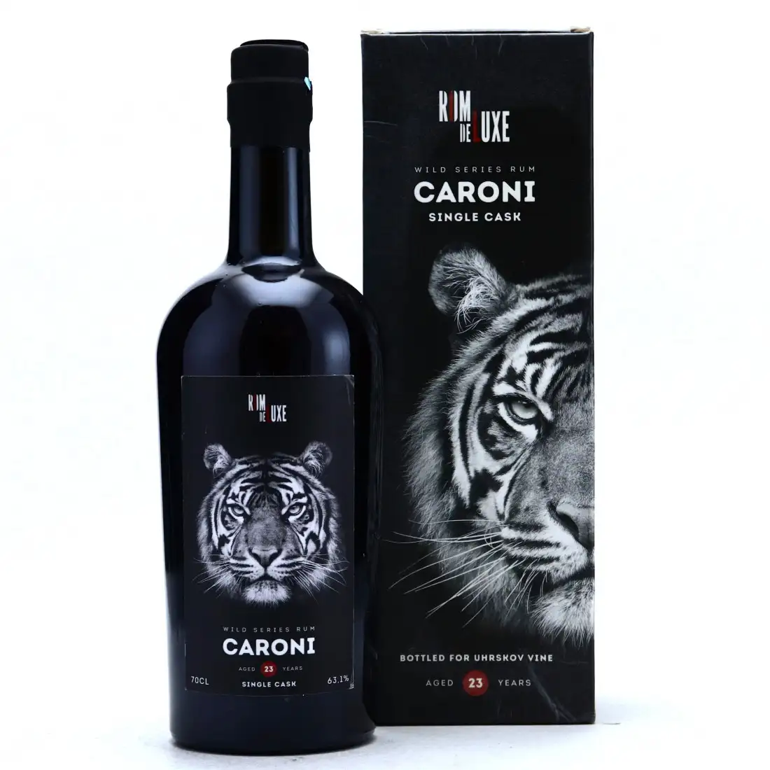 Image of the front of the bottle of the rum Wild Series Rum Caroni No. 12 TMCG