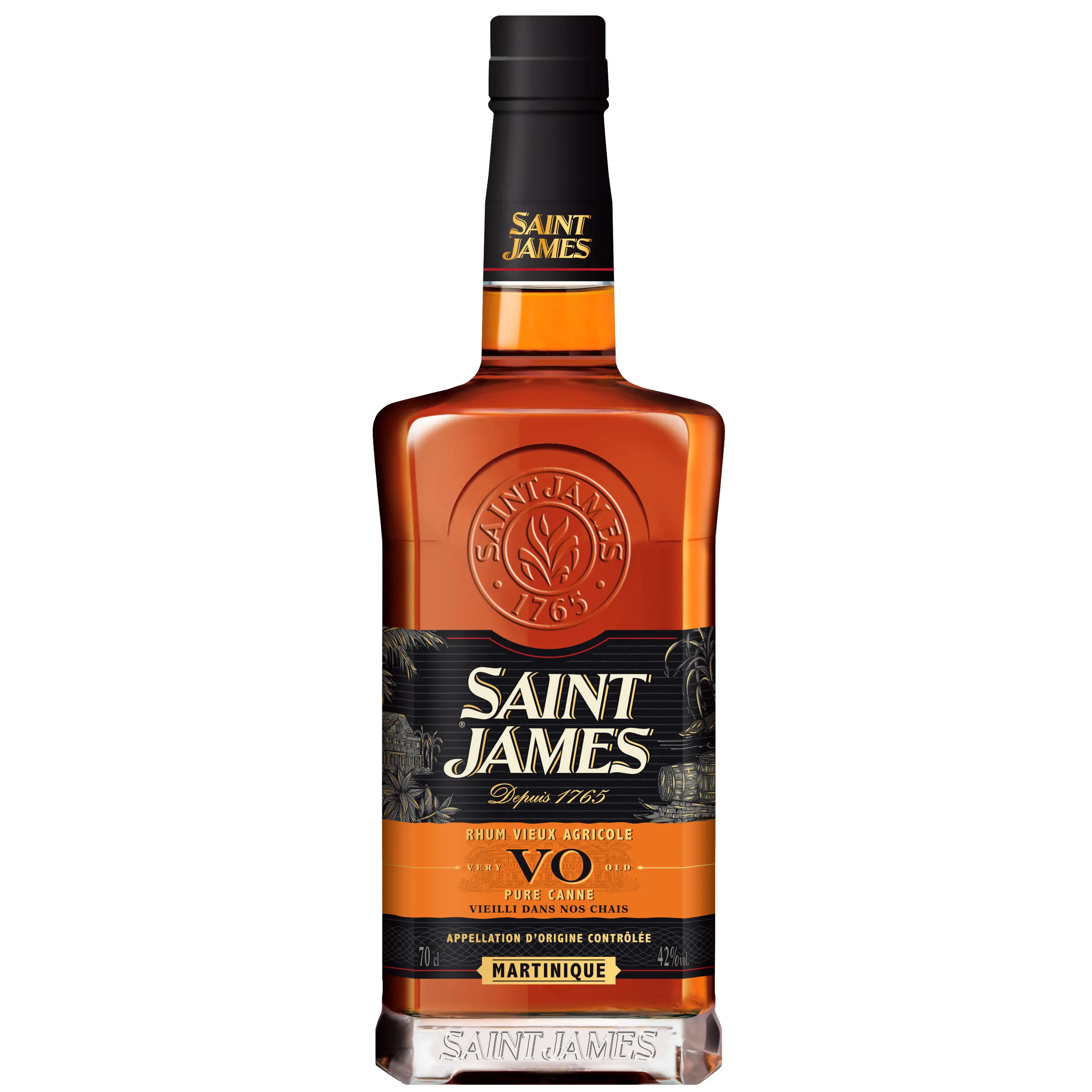 Image of the front of the bottle of the rumVO - Rhum Vieux Agricole