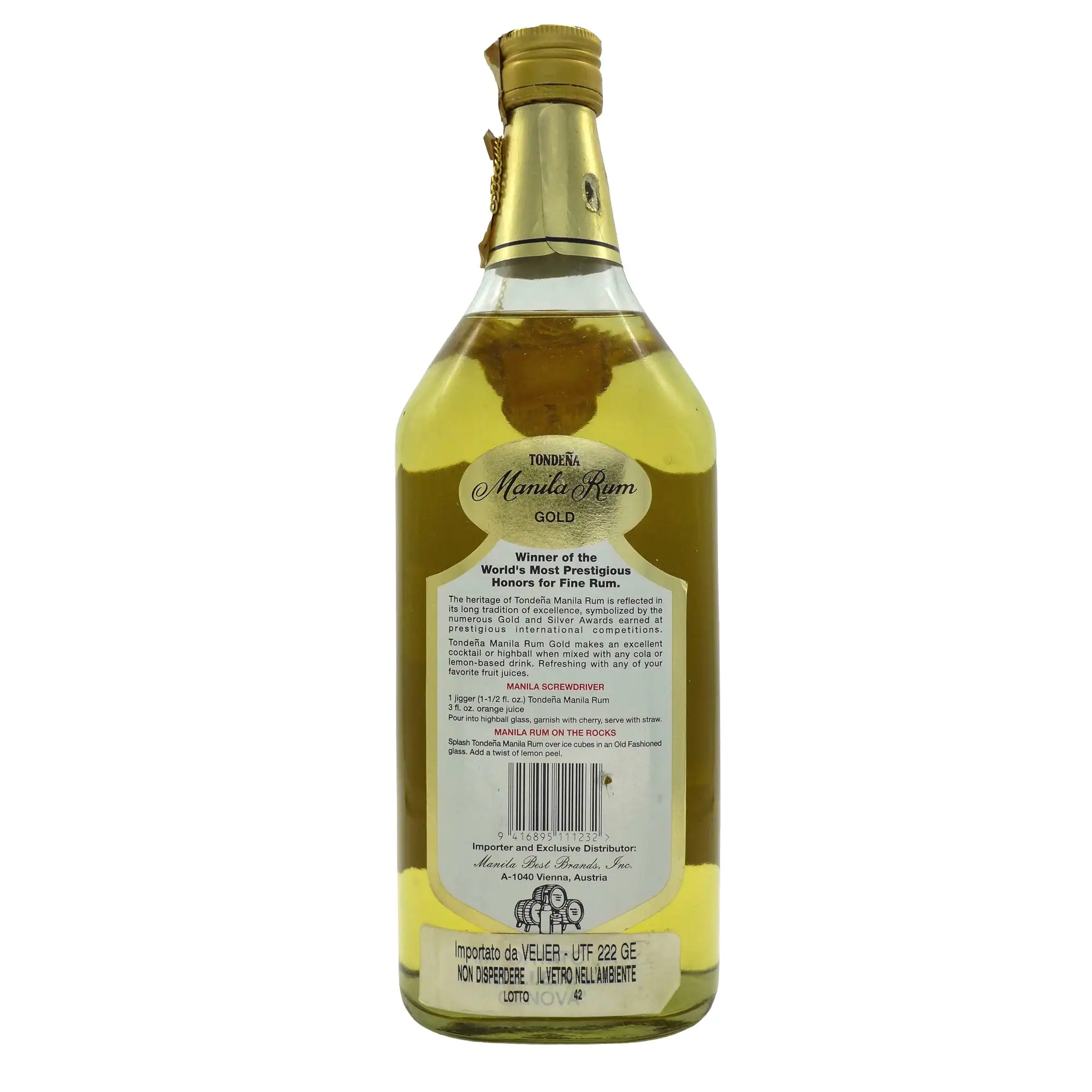 Hochauflösendes Bild der Flasche