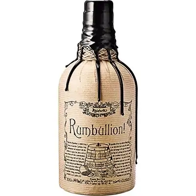 Image of the front of the bottle of the rum Ableforth’s Rumbullion!