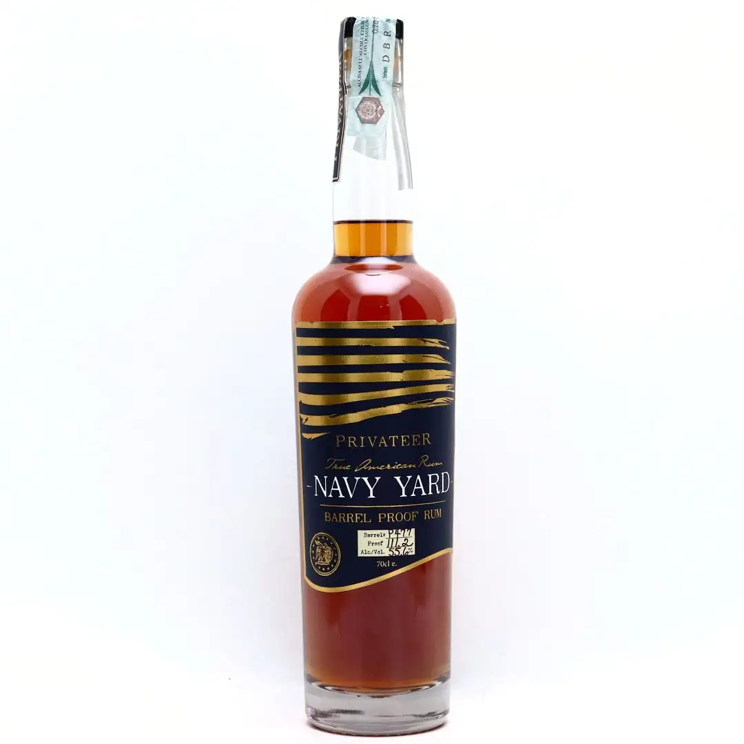 Image of the front of the bottle of the rum Navy Yard Barrel Proof Rum