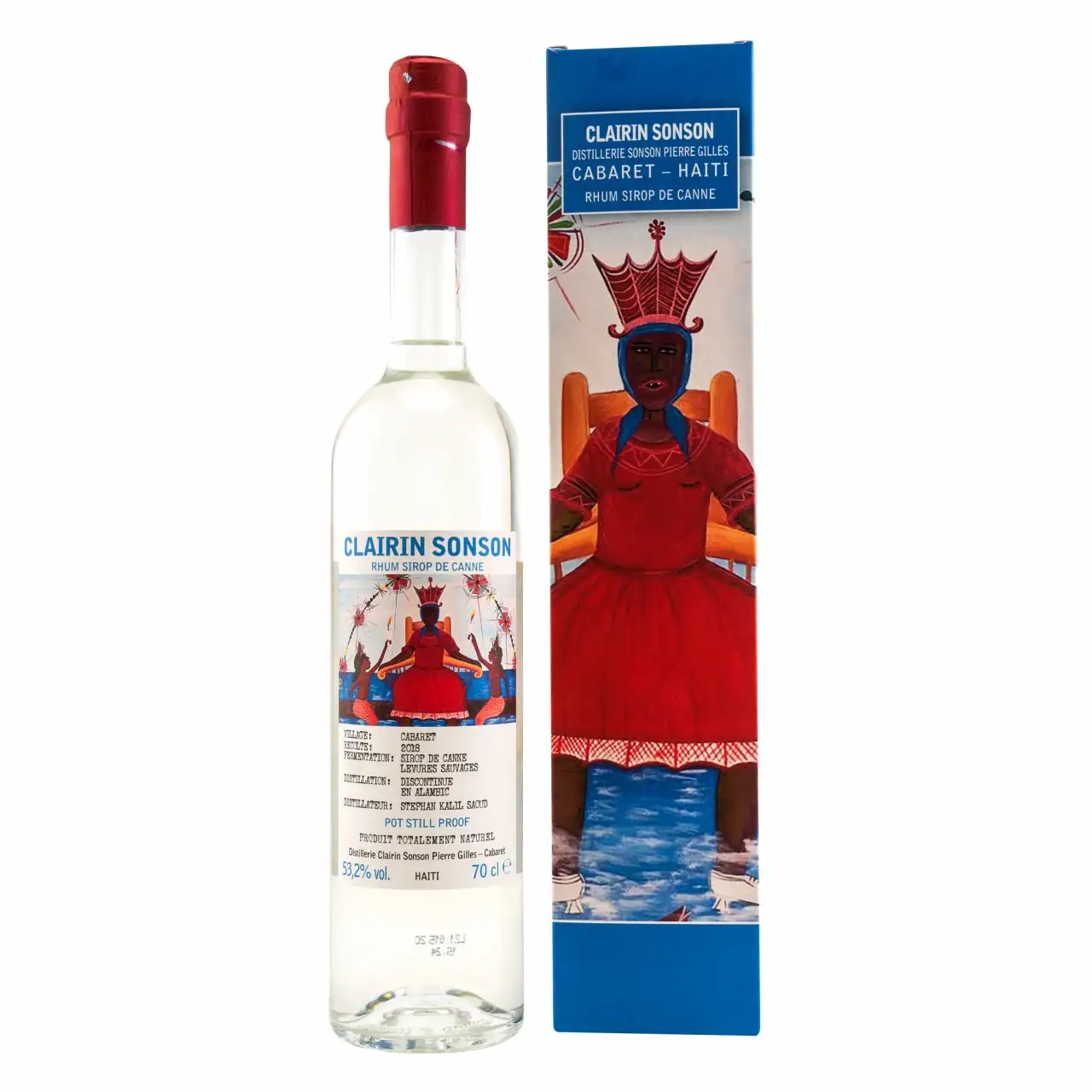 Image of the front of the bottle of the rum Clairin Sonson