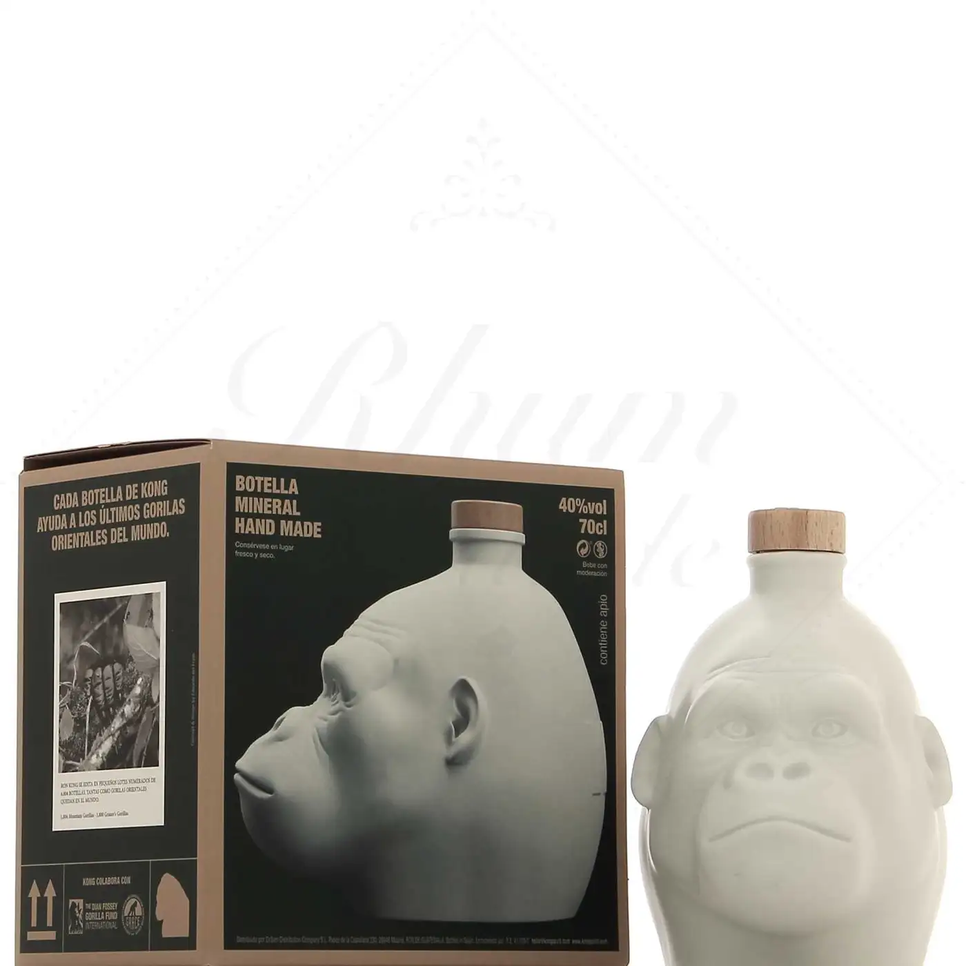 Image of the front of the bottle of the rum Kong Ron