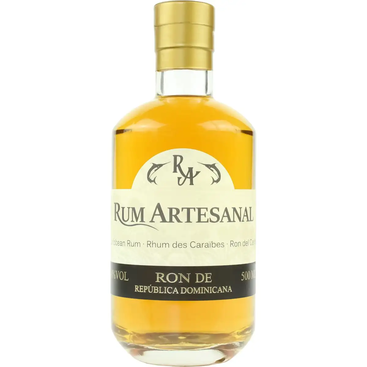 Image of the front of the bottle of the rumRum Artesanal Ron de República Dominicana