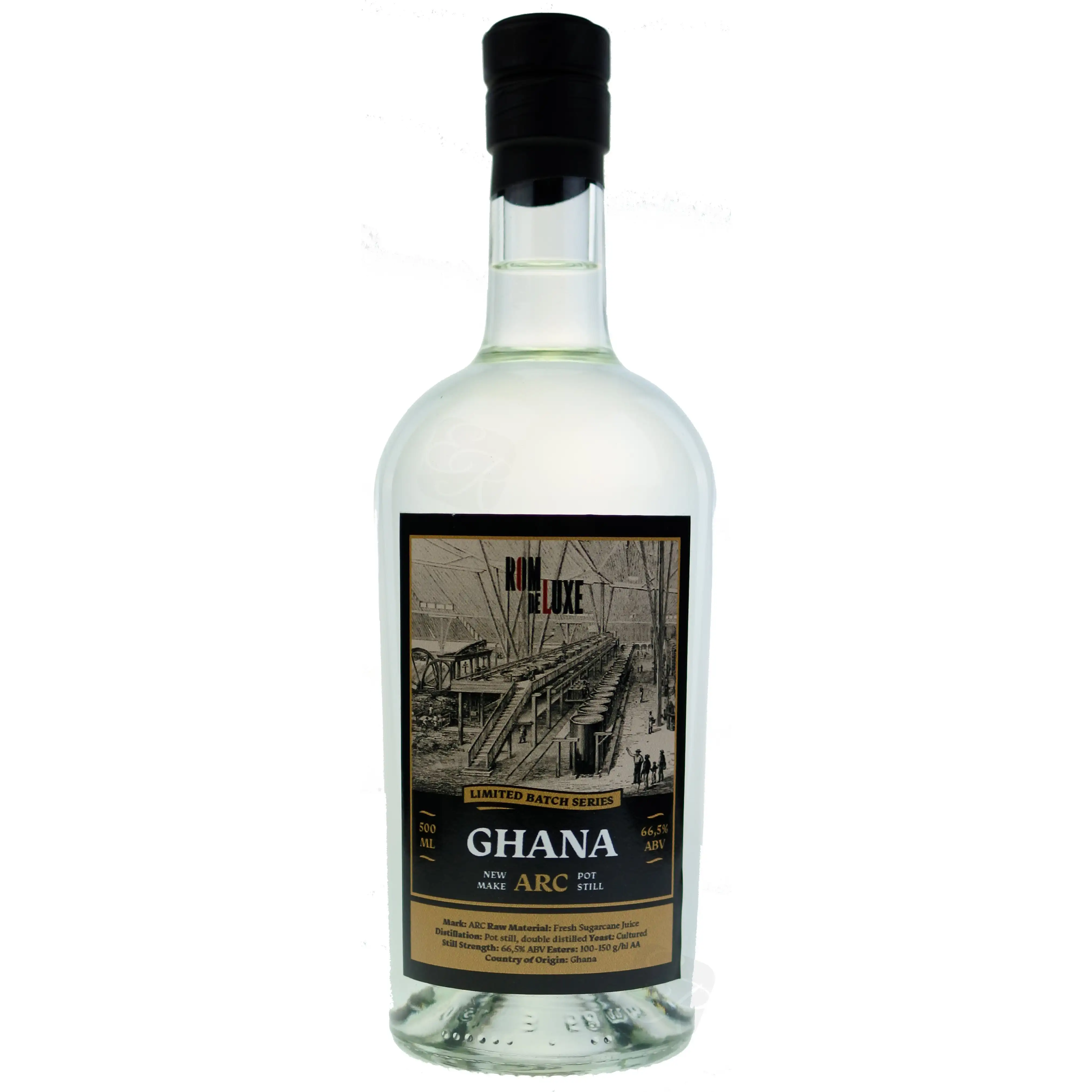 Image of the front of the bottle of the rumLimited Batch Series GHANA ARC