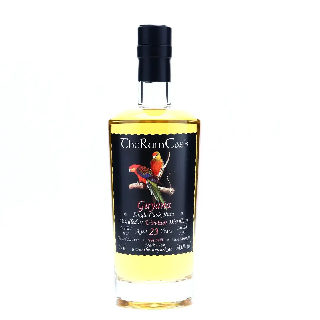 Image of the front of the bottle of the rumGuyana PM
