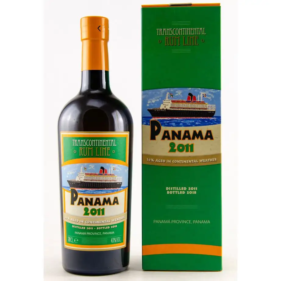 Image of the front of the bottle of the rum Panama