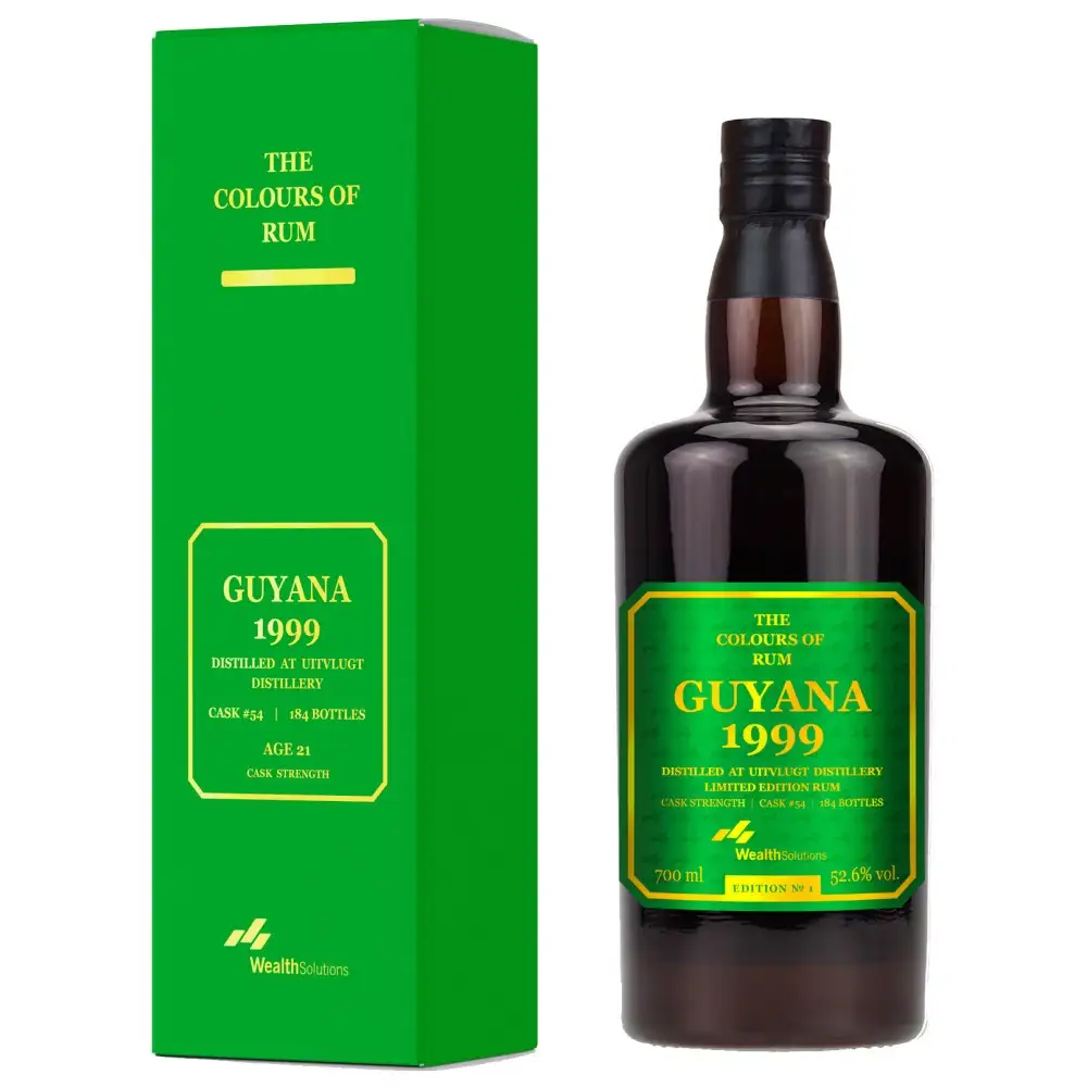 Image of the front of the bottle of the rum Guyana