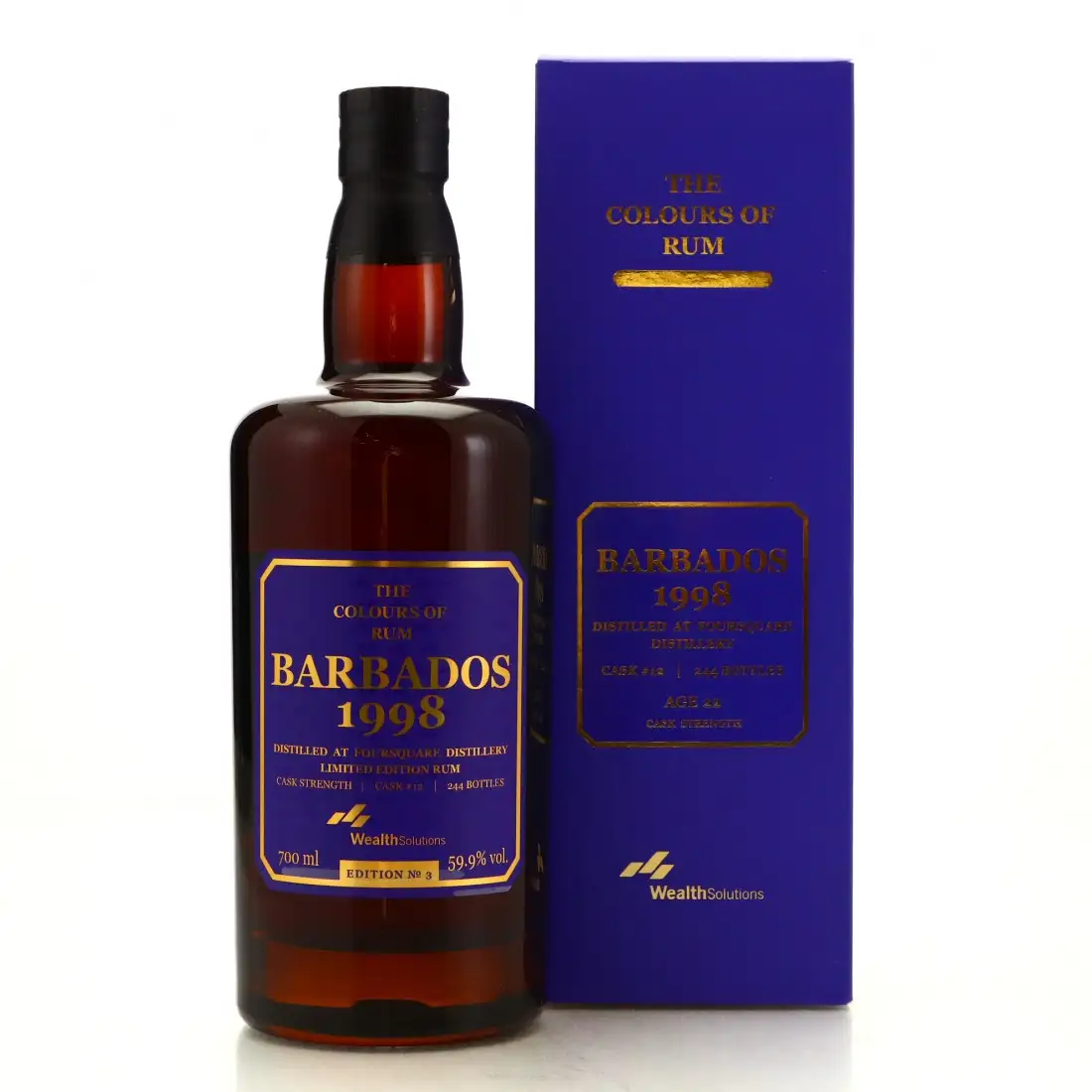 Image of the front of the bottle of the rum Barbados