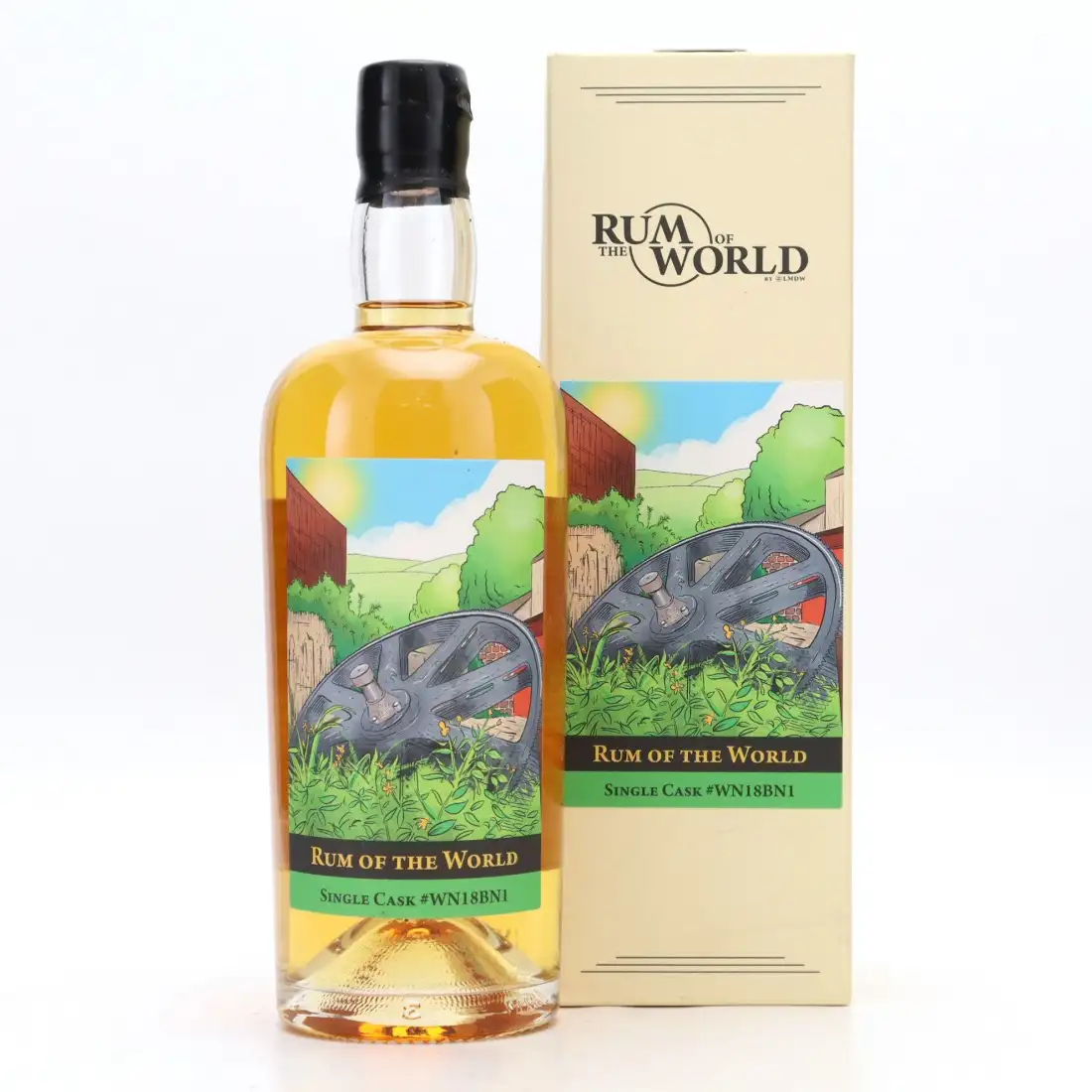 Image of the front of the bottle of the rum Rum of the World