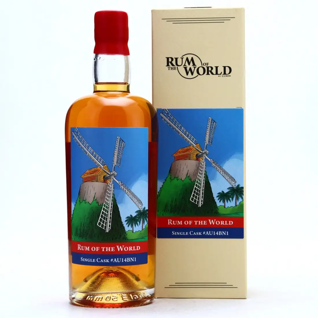 Image of the front of the bottle of the rum Rum of the World