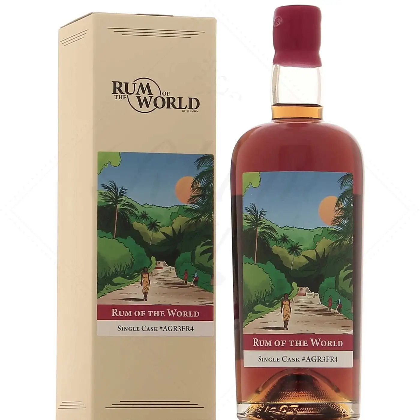 Image of the front of the bottle of the rum Rum of the World
