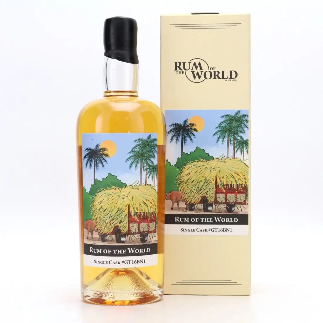 Image of the front of the bottle of the rum Rum of the World