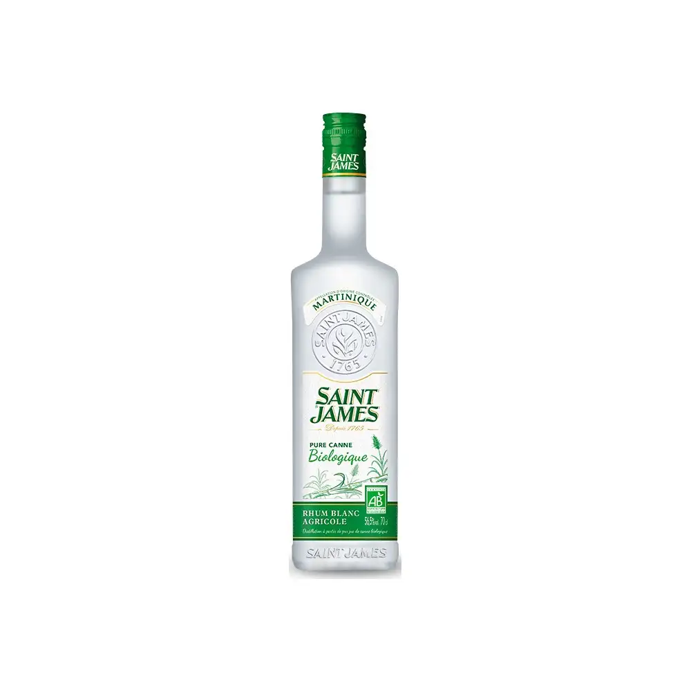 Image of the front of the bottle of the rumRhum Blanc Pure Canne Biologique