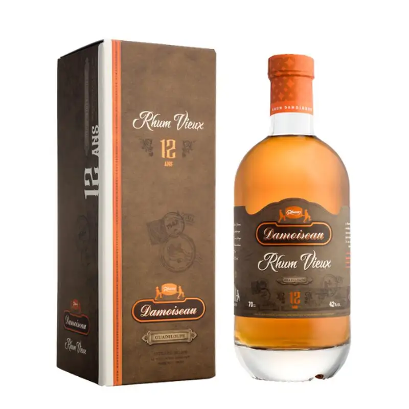 Image of the front of the bottle of the rum 12 ans d’âge