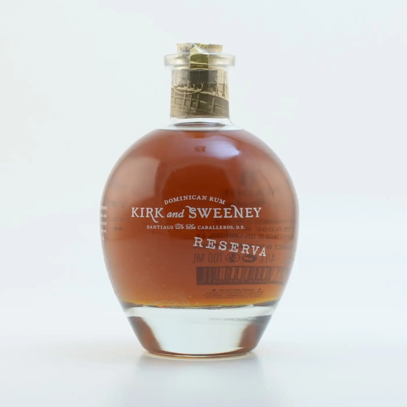 Image of the front of the bottle of the rum Kirk and Sweeney RESERVA