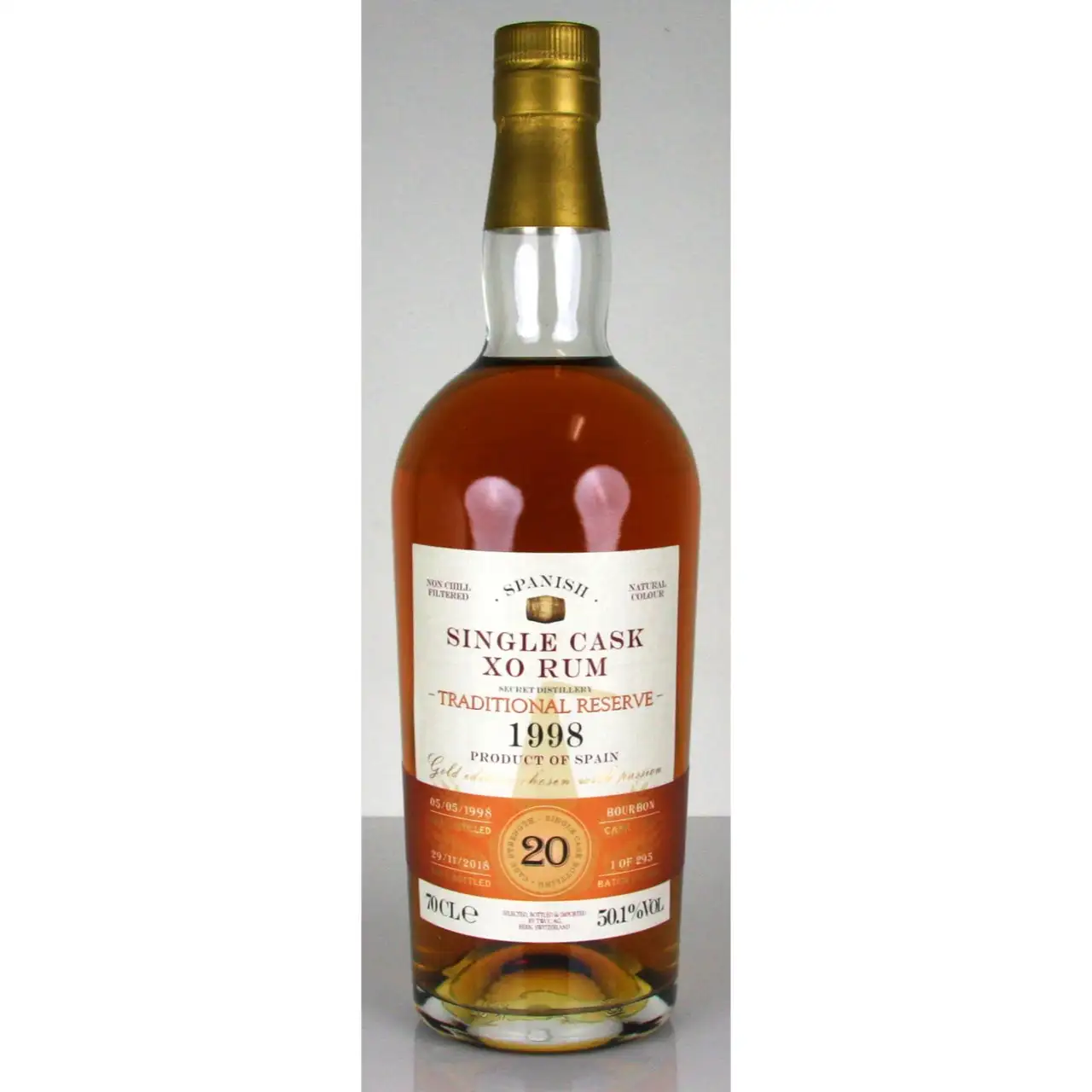 Image of the front of the bottle of the rumtwcc TWCC