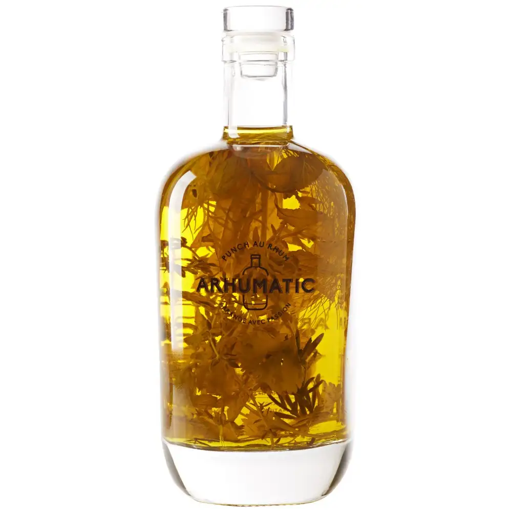 Image of the front of the bottle of the rum Arhumatic Mélange d’herbes aromatiques (Aqua Aromatica)