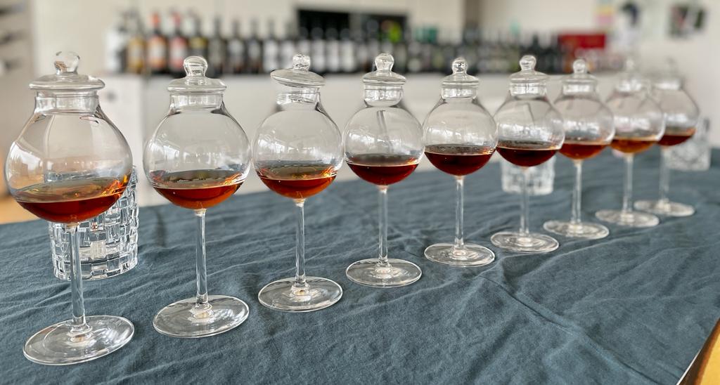 Blind tasting of nine different Caroni vintages