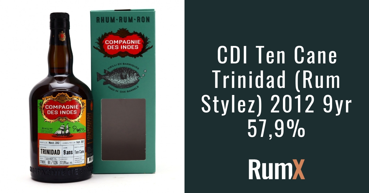 “Trinidad Rum Stylez (9yrs) by Ten Cane RX10893” RumX