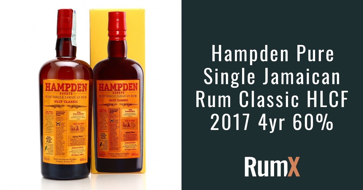 Hampden 4-Year-Old Rum HLCF Rated 8.3 RX11980