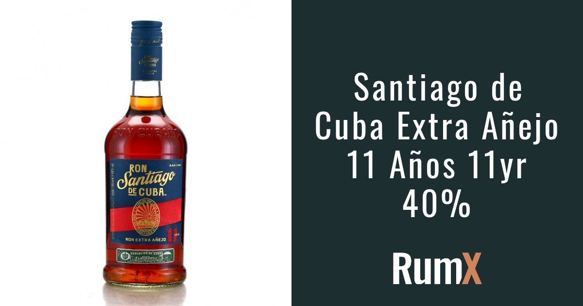 Santiago de Cuba Extra Añejo 11 Años 11yr 40% | RumX