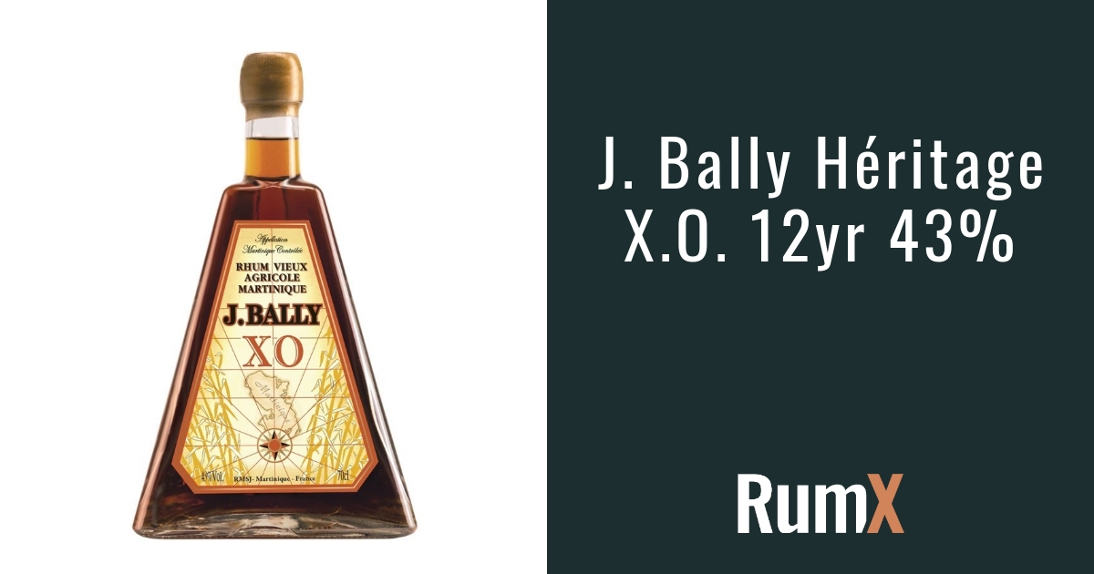 人気ブラドン Bally J. Héritage RumX | RX782 | 43% 12yr X.O. ブランデー