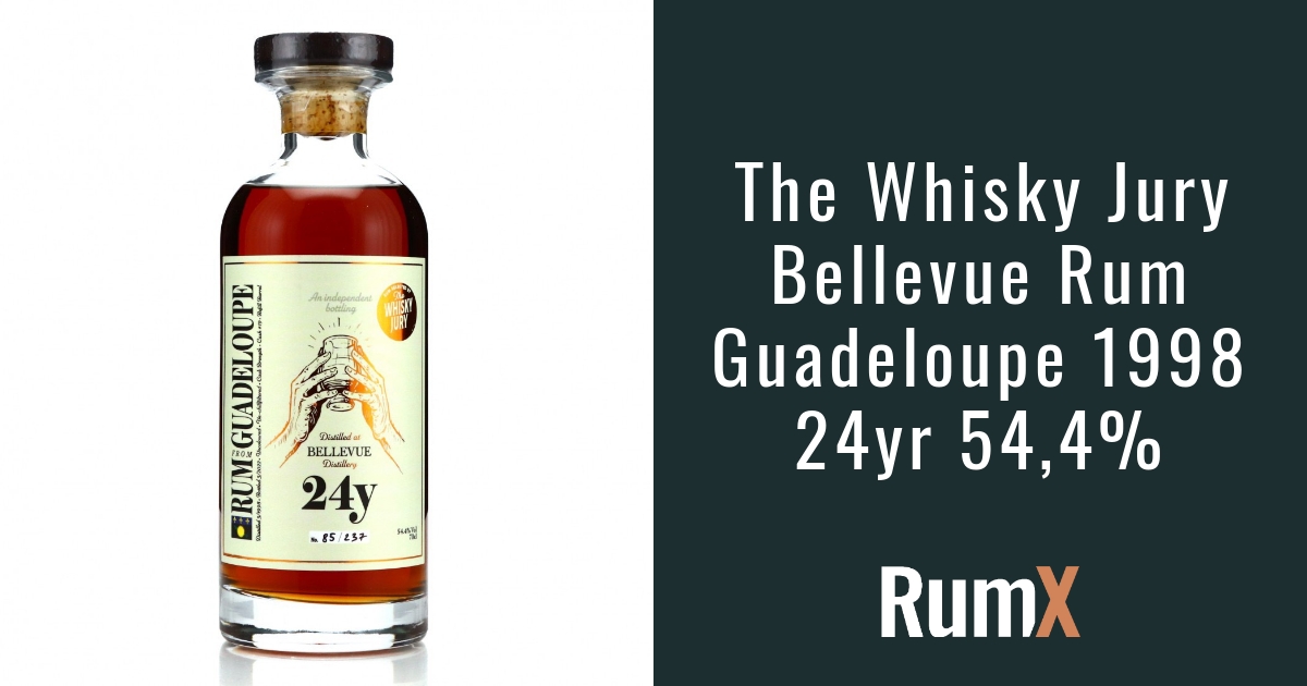 The Whisky Jury Bellevue Rum Guadeloupe 1998 24yr 54,4 RX12489 RumX