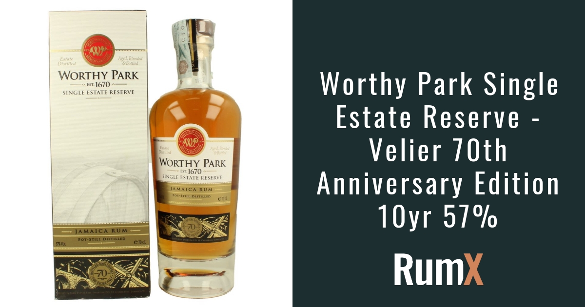 Worthy Park Single Estate Reserve - Velier 70th Anniversary