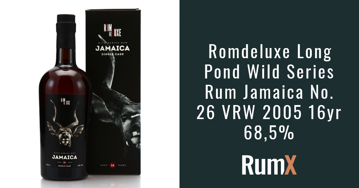 Romdeluxe Long Pond Wild Series Rum Jamaica No. 26 VRW