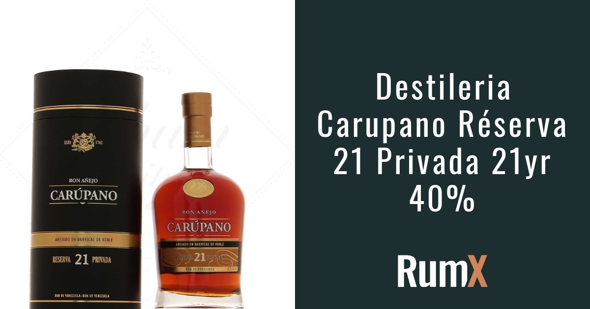 ラム酒CARÚPANO RON AÑEJO RESERVA 21 PRIVADA Ron Carupano Anejo Reserva Privada 21 Year