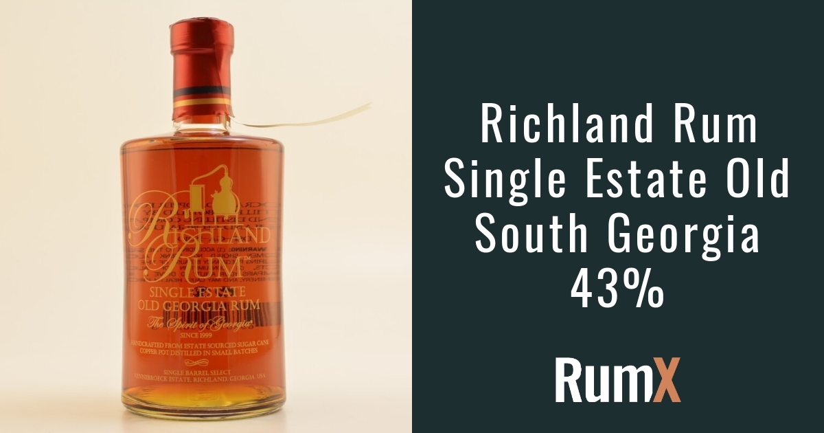 Richland Rum Single Estate Old South Georgia 43% | RumX