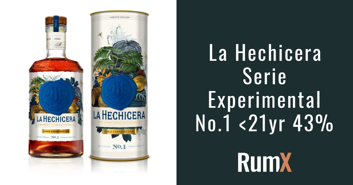 La Hechicera Experimental No.1: 21y ABV, 43% RX808 - RumX 