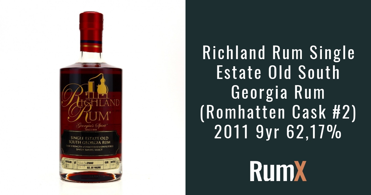 Richland Rum Single Estate Old South Georgia Rum (Romhatten Cask